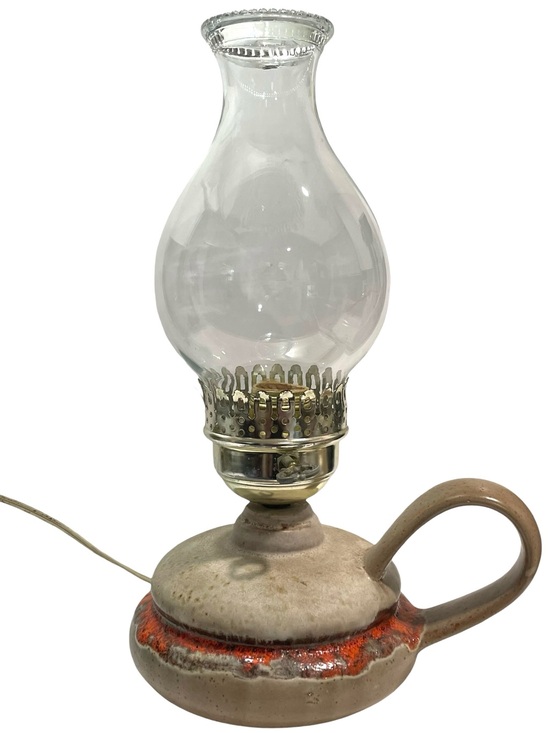 Other - Vintage 1970s Laurentian Electric Lamp Made in Quebec, Canada - Lava Drip Glaze